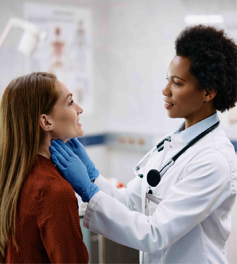 Downtown Columbus, Ohio skyline with riverfront park and bright blue sky, representing COPC’s central Ohio community.